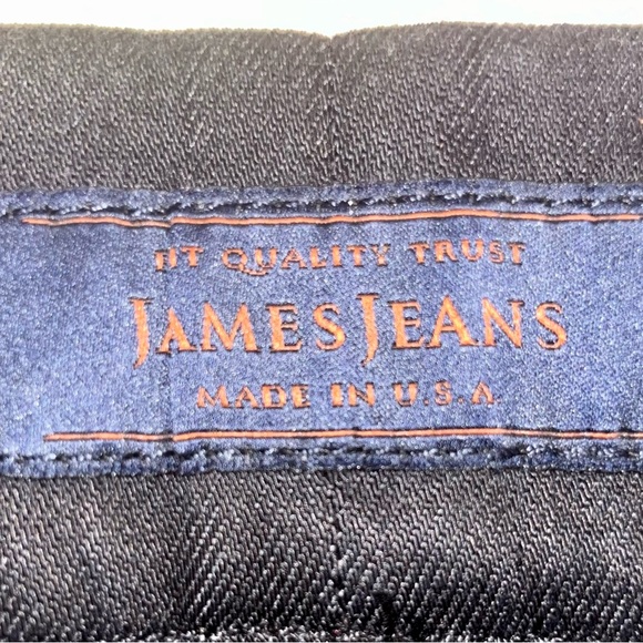 James Jeans "Twiggy" Shiny Dancer Black Oil Slick Skinny Jeans, size 27 - Picture 2 of 11